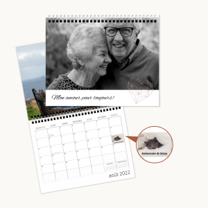 Calendrier mural personnalisé